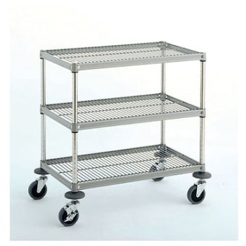 W1型 サイドテーブルワゴン 柱/SUS430 キャニオン