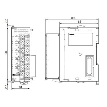 プログラマブルコントローラ CJ1/CJ1M DC入力ユニット オムロン(omron