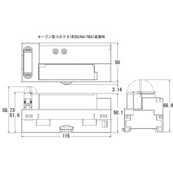 CRT1-ID16-B デジタルI/Oスレーブ ねじ式端子台 2段端子台/リレー出力