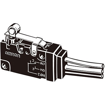 シール形小形基本スイッチ(ヒンジ・ローラ・短レバー形) D2VW omron(オムロン)