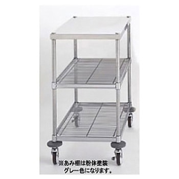 立ち作業用ワゴン 棚板上段/SUS430 W3B-Pシリーズ キャニオン