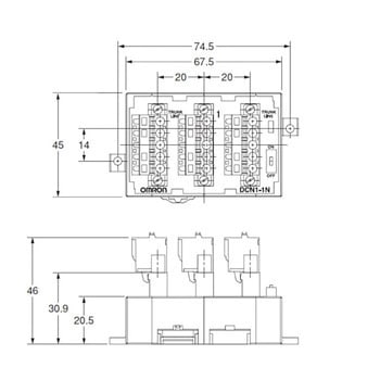 DeviceNet 周辺機器用標準ケーブル(1分岐タップ) omron(オムロン)
