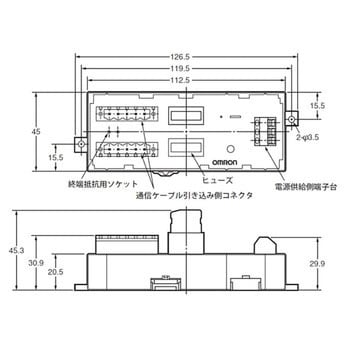 DCN1-1P DeviceNet 周辺機器用標準ケーブル(電源専用タップ) 1本