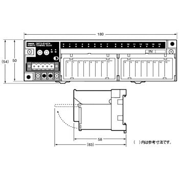 DRT2-ID16TA リモートI/Oターミナル(3段端子台トランジスタタイプ) DRT2-□D16TA(-1) オムロン(omron)  種類16点入力トランジスタタイプ - 【通販モノタロウ】