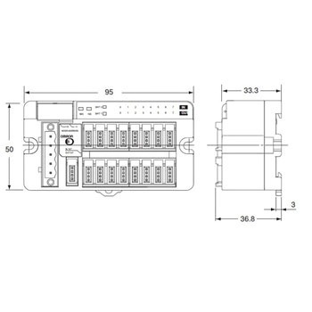 e-CONコネクタターミナル DRT2-□D16S(-1) omron(オムロン)