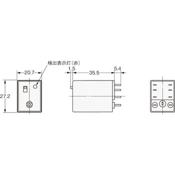 アンプ分離近接センサ(ボリウムタイプ)(アンプユニット部) E2C/E2C-H