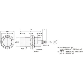 オムロン(OMRON) E2EM-X15X1 2M/-