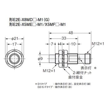 スタンダードタイプ近接センサ E2E 直流3線式