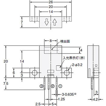 フォト・マイクロセンサ 反射型 コネクタタイプ EE-SPY30/40 omron(オムロン)