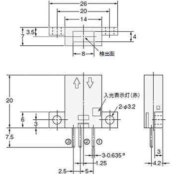 フォト・マイクロセンサ 反射型 コネクタタイプ EE-SPY30/40 omron(オムロン)