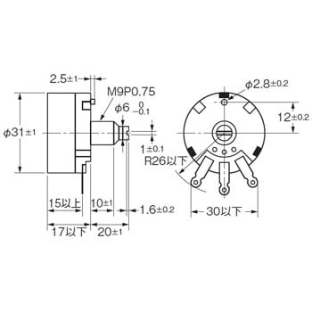 G32X-V2K 単相電力調整器 外部設定ボリウム G3PW 1個 オムロン(omron