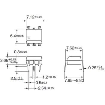 G3VM-61BR MOS FETリレー DIP4ピン 高容量&低オン抵抗タイプ オムロン(omron) 1a プリント基板用リレー 1個 -  【通販モノタロウ】