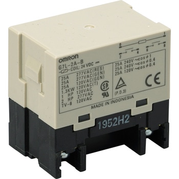 G7L-2A-B DC24 パワーリレー G7L オムロン(omron) 接点最大許容電流25A DC24V 1個 - 【通販モノタロウ】