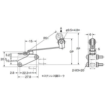 マイクロスイッチ 共通付属品 アクチュエータ VAL /VAV/VAM omron(オムロン)