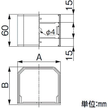 MJ-85-W MDジョイント(室内用) 1本 因幡電工 【通販サイトMonotaRO】