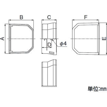 MFJ-85-W MDフリーコーナージョイント(室内用) 1本 因幡電工 【通販