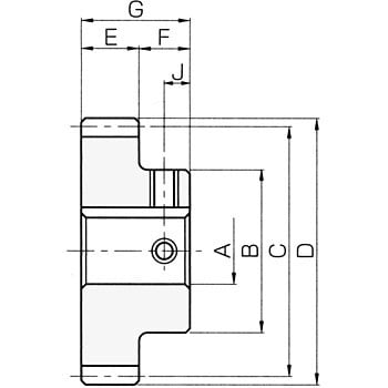 SS平歯車 モジュール2 Jシリーズ(完成品タイプ) 小原歯車工業(KHK)