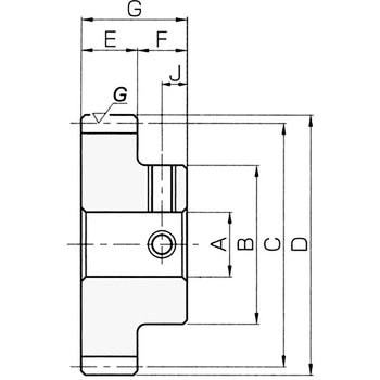 SSG歯研平歯車 モジュール1.5 Jシリーズ(完成品タイプ) 小原歯車工業