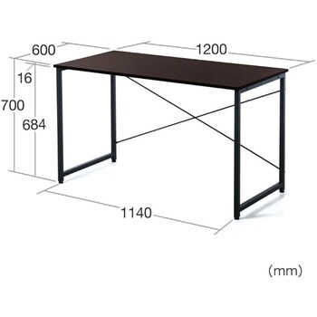 100-DESKF004BR シンプルデスク 1台 サンワダイレクト 【通販モノタロウ】