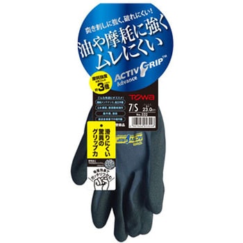 ニトリル背抜き手袋 ActivGrip advance(アクティブグリップ アドバンス) トワロン(TOWA/東和コーポレーション)