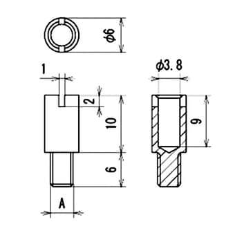 TJ-3B-4 TJ-3A専用ジャック 1個 サトーパーツ 【通販サイトMonotaRO】