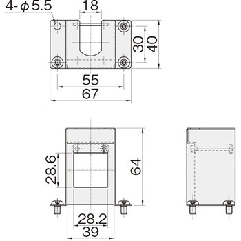 小型レギュレータブラケット ボックスタイプ2(SMC ARM10用) 岩田製作所