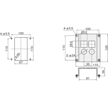 小型レギュレータブラケット オフセットタイプ1(SMC ARM10F用) 岩田製作所