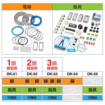 DK-54 第二種電工試験練習用 線セット 1セット ホーザン 【通販 