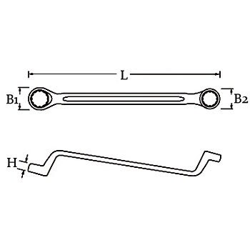 23810 メガネレンチセット(Slim-Line) 1セット(8本組) プロクソン 