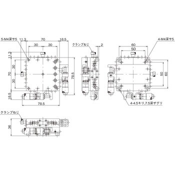 LD-7042-SR1 ハイグレードXYステージ 70×70(対称型) 1台 中央精機