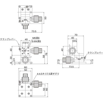 DT XZ軸ステージ 40×40(粗微動ハンドル) 中央精機