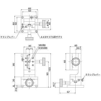 DT XZ軸ステージ 40×60 中央精機