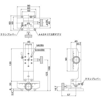 DT XZ軸ステージ 40×90 中央精機