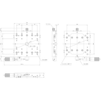 LS-149-R1 X軸スリムステージ 125×125(鉄製) 1台 中央精機 【通販