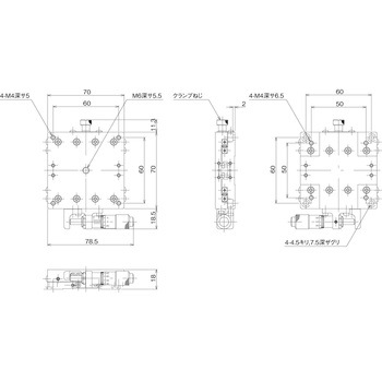 ハイグレードアルミXステージ 70×70(標準型) 中央精機