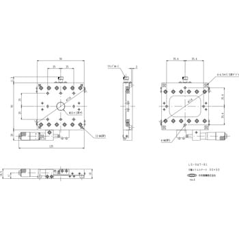 LS-947-R1 X軸スリムステージ 90×90 1台 中央精機 【通販サイトMonotaRO】