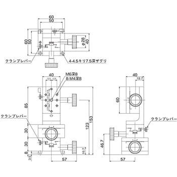 DT XYZ軸ステージ 40×60 中央精機