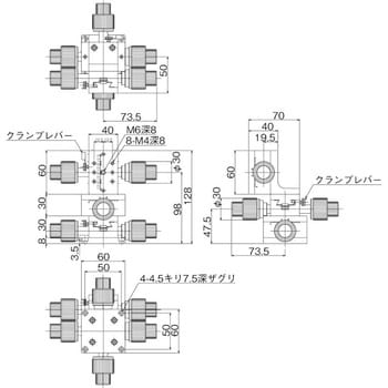 中央精機 DT X・Y・Z軸ステージ 40×60（粗微動両ハンドル） LT-612WSL-