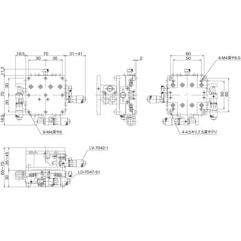 中央精機 ハイグレード XYステージ 70×70 LD-7042-S1-2-malaikagroup.com