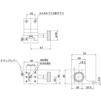 DT Z軸ステージ 40×40 中央精機 Zステージ(手動) 【通販モノタロウ】