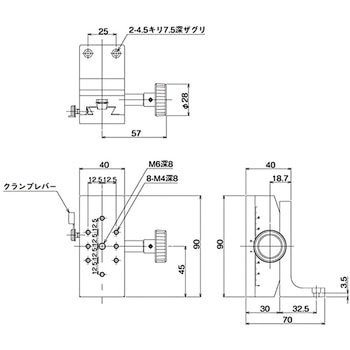 DT Z軸ステージ 40×90 中央精機