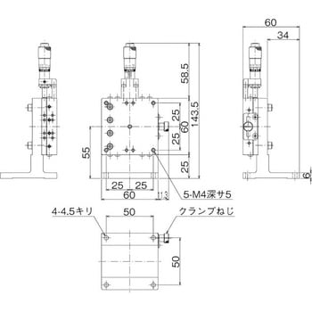 LZ-6042-CR1 ハイグレードZステージ 60×60(対称型) 1台 中央精機