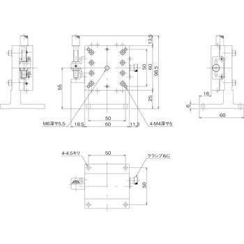 ハイグレードアルミZステージ 60×60(対称型) - 中央精機