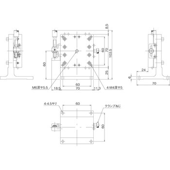 ハイグレードアルミZステージ 70×70(対称型) 中央精機