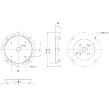 RS-112 回転ステージ Φ100 1台 中央精機 【通販モノタロウ】