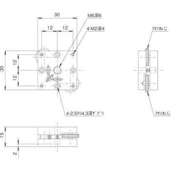 TD-304 二軸傾斜ステージ 30×30 1台 中央精機 【通販モノタロウ】