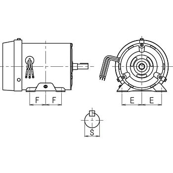 【在庫限り】送料無料!!　富士電機　ブレーキモーター　 MKS7133A　4POLE　5.5KW　未使用品　汚れ有 その他