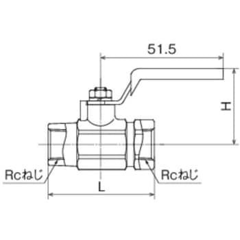 MR3型ボールバルブ(黄銅) ミニチュア オンダ製作所