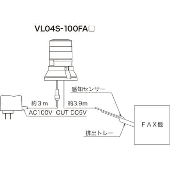 FAX着信表示器 ニコFAXVL04S型 日恵製作所 丸形パイロットランプ