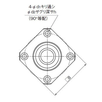 ボールねじ用サポートユニット支持側丸形(Φ6～Φ30) THK